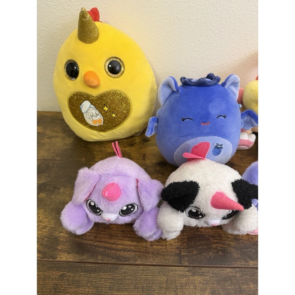 Stuffed Animal Lot - Squishmallow Zuru Mike & Ike Pom Pom Koopa - Picture 3 of 4